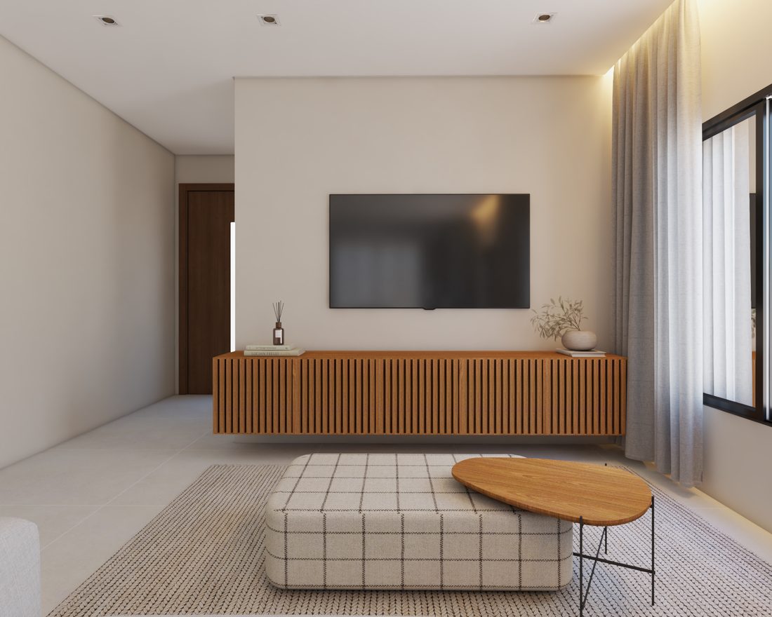 Consultoria de interiores e acompanhamento de obra em Uberlândia — sala repaginada por Alice Rizzo
